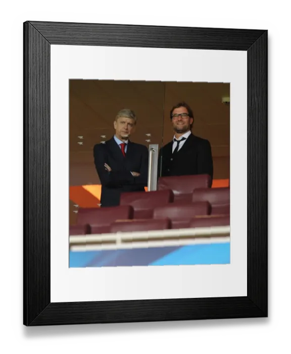 Framed Print : Wenger vs. Klopp: Champions Clash at Emirates Stadium (2013) - Arsenal vs. Dortmund Framed Print : Wenger vs. Klopp: Champions Clash at Emirates Stadium (2013) - Arsenal vs. Dortmund