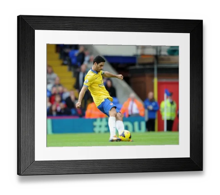 Framed Print : Mikel Arteta Scores Penalty: Crystal Palace vs. Arsenal, Premier League 2013-14