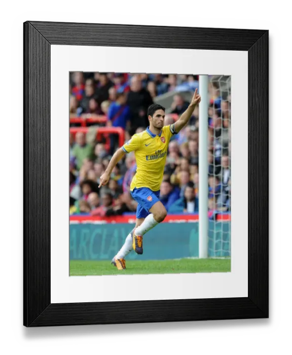 Framed Print : Mikel Arteta Scores First Goal: Crystal Palace vs. Arsenal, Premier League 2013-14 Framed Print : Mikel Arteta Scores First Goal: Crystal Palace vs. Arsenal, Premier League 2013-14