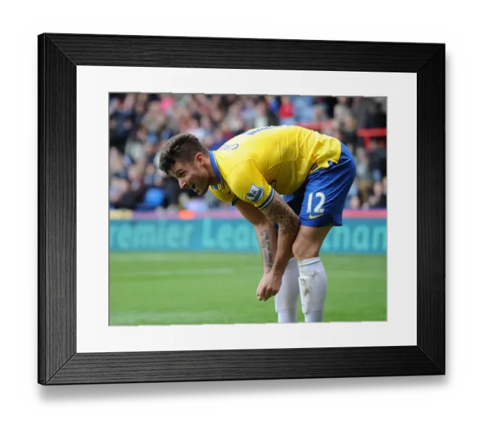 Framed Print : Olivier Giroud in Action: Premier League 2013-14 - Crystal Palace vs Arsenal