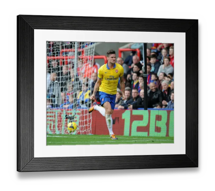 Framed Print : Olivier Giroud's Goal Celebration: Arsenal's Second against Crystal Palace (2013-14) Framed Print : Olivier Giroud's Goal Celebration: Arsenal's Second against Crystal Palace (2013-14)