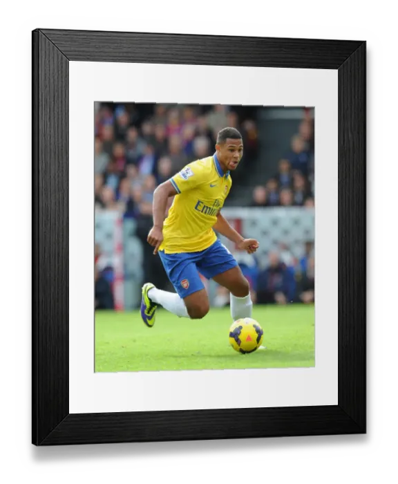 Framed Print : Serge Gnabry: Crystal Palace vs. Arsenal, Premier League 2013-14