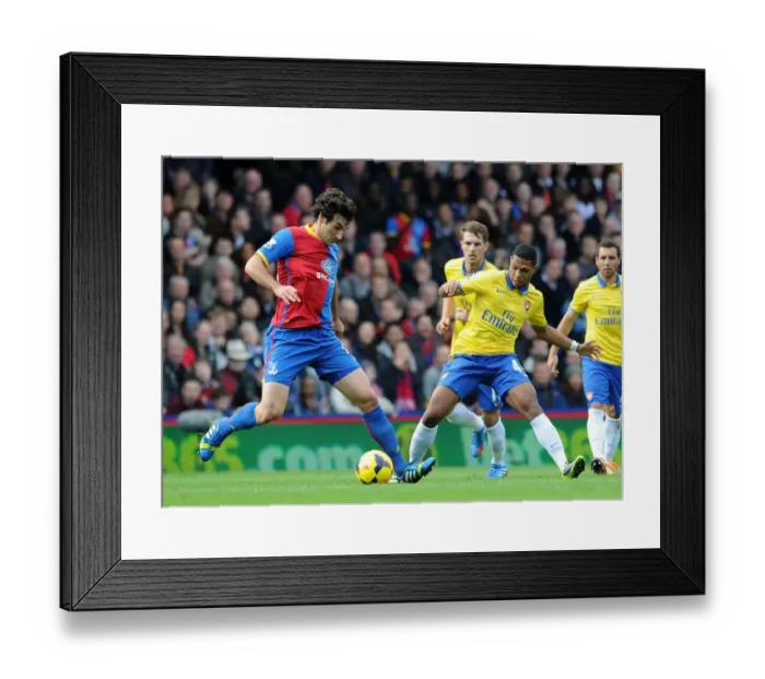 Framed Print : Serge Gnabry (Arsenal) Mile Jedinak (Palace). Crystal Palace 0: 2 Arsenal. Barclays Premier League Framed Print : Serge Gnabry (Arsenal) Mile Jedinak (Palace). Crystal Palace 0: 2 Arsenal. Barclays Premier League