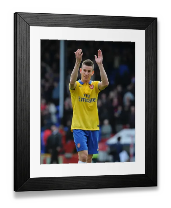 Framed Print : Laurent Koscielny (Arsenal). Crystal Palace 0: 2 Arsenal. Barclays Premier League