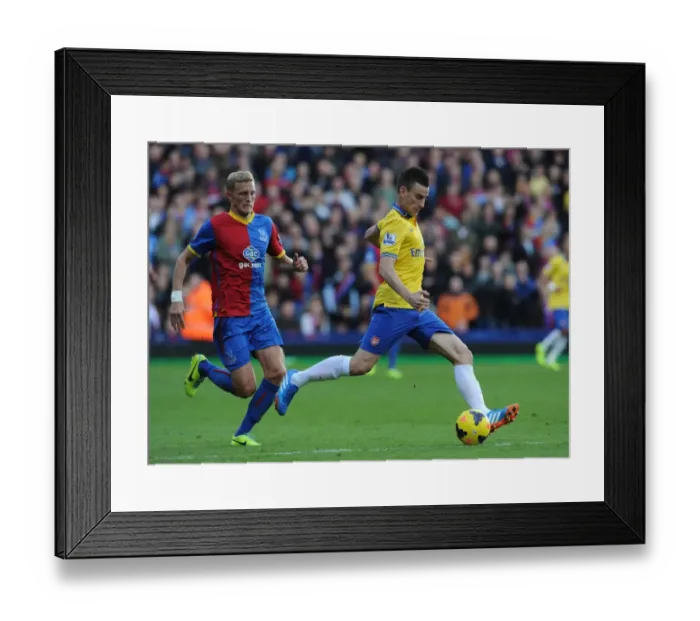 Framed Print : Koscielny vs Moxey: Intense Battle in Crystal Palace vs Arsenal, Premier League 2013 Framed Print : Koscielny vs Moxey: Intense Battle in Crystal Palace vs Arsenal, Premier League 2013