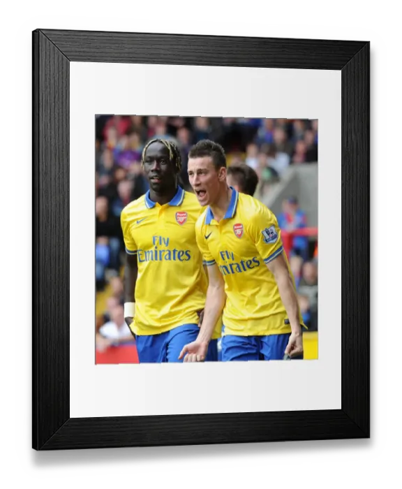 Framed Print : Laurent Koscielny and Bacary Sagna celebrate Arsenals 1st goal. Crystal Palace 0: 2 Arsenal Framed Print : Laurent Koscielny and Bacary Sagna celebrate Arsenals 1st goal. Crystal Palace 0: 2 Arsenal