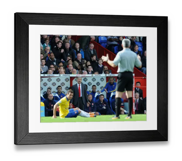 Framed Print : Arsene Wenger Appeals for Free Kick during Crystal Palace vs Arsenal, Premier League 2013-14 Framed Print : Arsene Wenger Appeals for Free Kick during Crystal Palace vs Arsenal, Premier League 2013-14