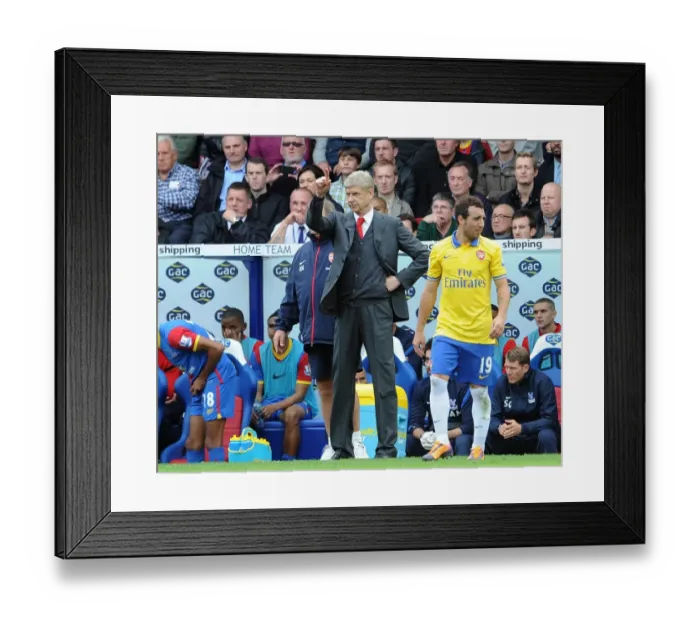 Framed Print : Arsene Wenger the Arsenal Manager. Crystal Palace 0: 2 Arsenal. Barclays Premier League