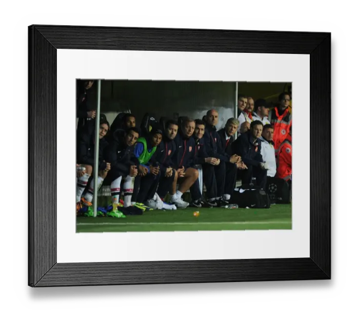 Framed Print : Arsene Wenger and Arsenal Team Behind the Scenes at Borussia Dortmund, UEFA Champions League (2013-14) Framed Print : Arsene Wenger and Arsenal Team Behind the Scenes at Borussia Dortmund, UEFA Champions League (2013-14)
