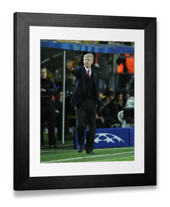 Framed Print : Arsene Wenger at Borussia Dortmund: Arsenal vs. Dortmund, UEFA Champions League (2013) Framed Print : Arsene Wenger at Borussia Dortmund: Arsenal vs. Dortmund, UEFA Champions League (2013)