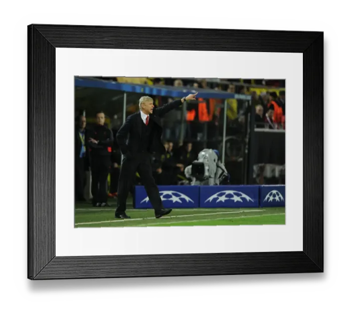 Framed Print : Arsene Wenger at Borussia Dortmund: Arsenal's Champions League Showdown (2013) Framed Print : Arsene Wenger at Borussia Dortmund: Arsenal's Champions League Showdown (2013)