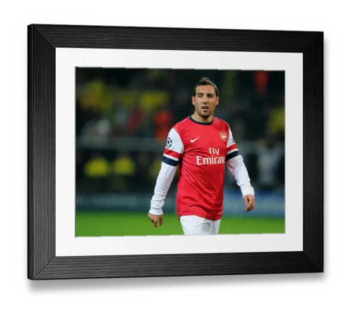 Framed Print : Santi Cazorla: Arsenal Star Shines in Borussia Dortmund Clash (UEFA Champions League, 2013)