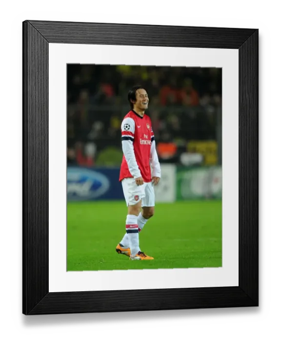 Framed Print : Tomas Rosicky: In Action Against Borussia Dortmund (2013-14 Champions League)