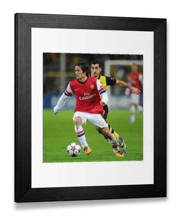 Framed Print : Clash of Talents: Rosicky vs. Mkhitaryan - Borussia Dortmund vs. Arsenal, UEFA Champions League (2013) Framed Print : Clash of Talents: Rosicky vs. Mkhitaryan - Borussia Dortmund vs. Arsenal, UEFA Champions League (2013)