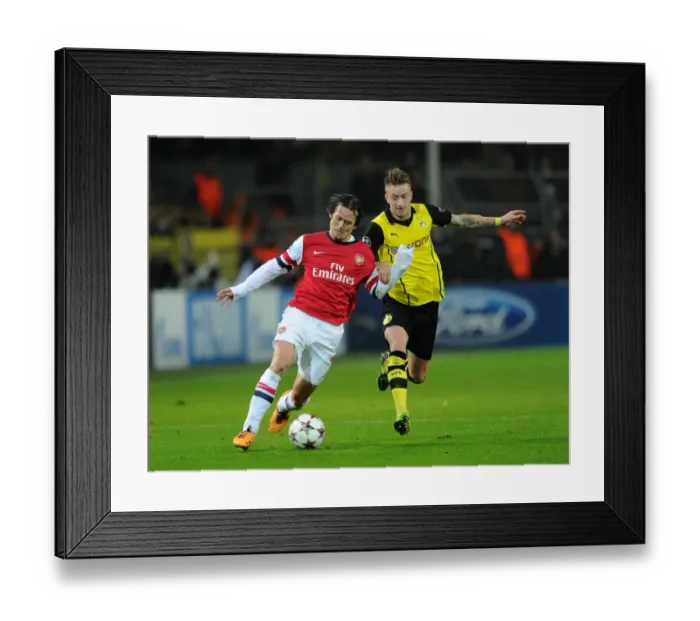 Framed Print : Clash of Stars: Rosicky vs. Reus - Borussia Dortmund vs. Arsenal, UEFA Champions League (2013) Framed Print : Clash of Stars: Rosicky vs. Reus - Borussia Dortmund vs. Arsenal, UEFA Champions League (2013)