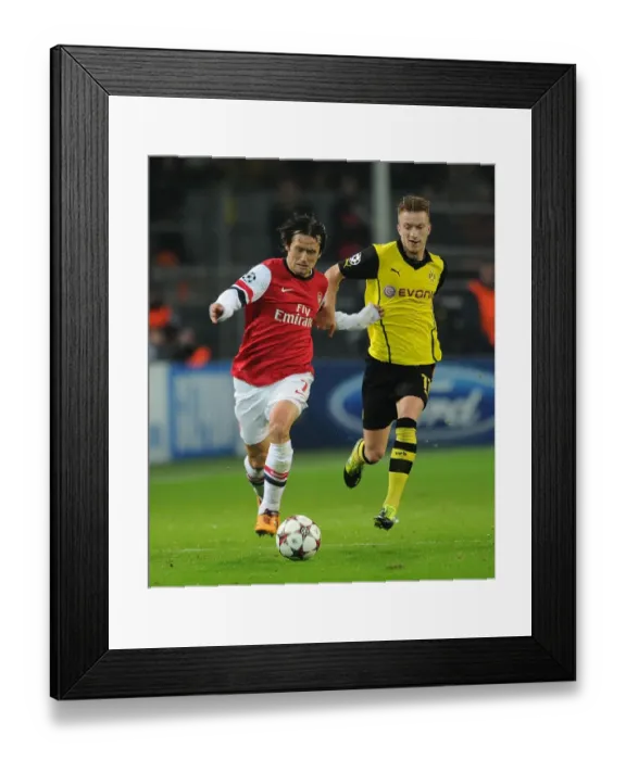 Framed Print : Clash of Stars: Rosicky vs. Reus - Borussia Dortmund vs. Arsenal, UEFA Champions League Framed Print : Clash of Stars: Rosicky vs. Reus - Borussia Dortmund vs. Arsenal, UEFA Champions League