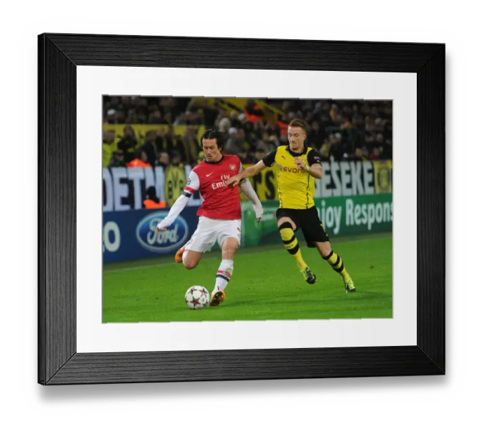 Framed Print : Clash of Stars: Rosicky vs. Reus - UEFA Champions League Battle, Borussia Dortmund vs. Arsenal, 2013 Framed Print : Clash of Stars: Rosicky vs. Reus - UEFA Champions League Battle, Borussia Dortmund vs. Arsenal, 2013