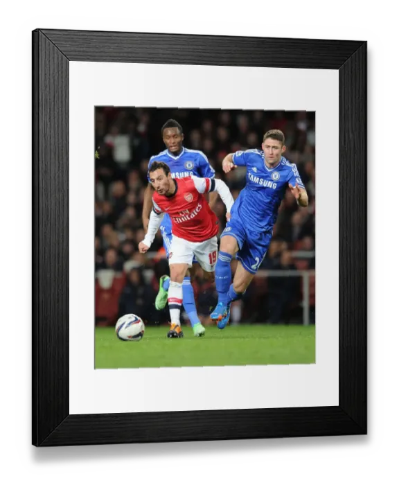 Framed Print : Arsenal vs Chelsea Showdown: Cazorla vs Cahill Framed Print : Arsenal vs Chelsea Showdown: Cazorla vs Cahill
