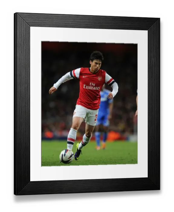 Framed Print : Ryo Miyaichi in Action: Arsenal vs. Chelsea, Capital One Cup 2013-14 Framed Print : Ryo Miyaichi in Action: Arsenal vs. Chelsea, Capital One Cup 2013-14