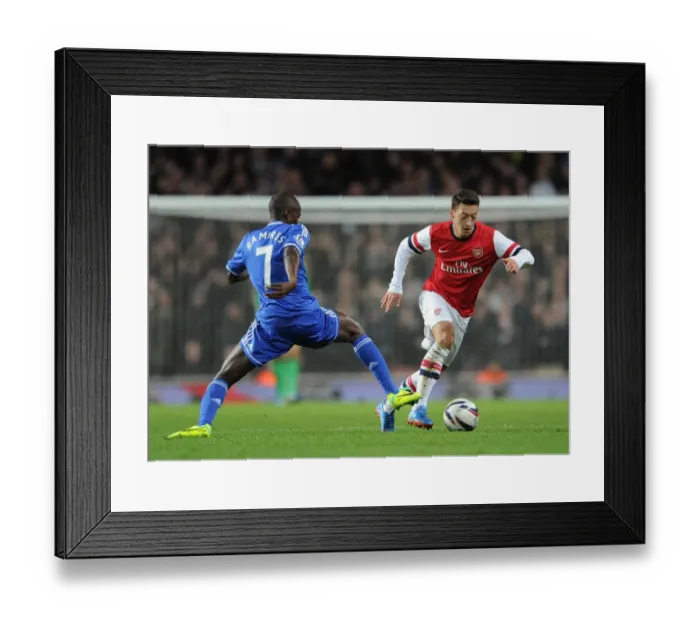 Framed Print : Mesut Ozil vs. Ramires: Clash of the Midfield Maestros (Arsenal v Chelsea - Capital One Cup 2013-14) Framed Print : Mesut Ozil vs. Ramires: Clash of the Midfield Maestros (Arsenal v Chelsea - Capital One Cup 2013-14)
