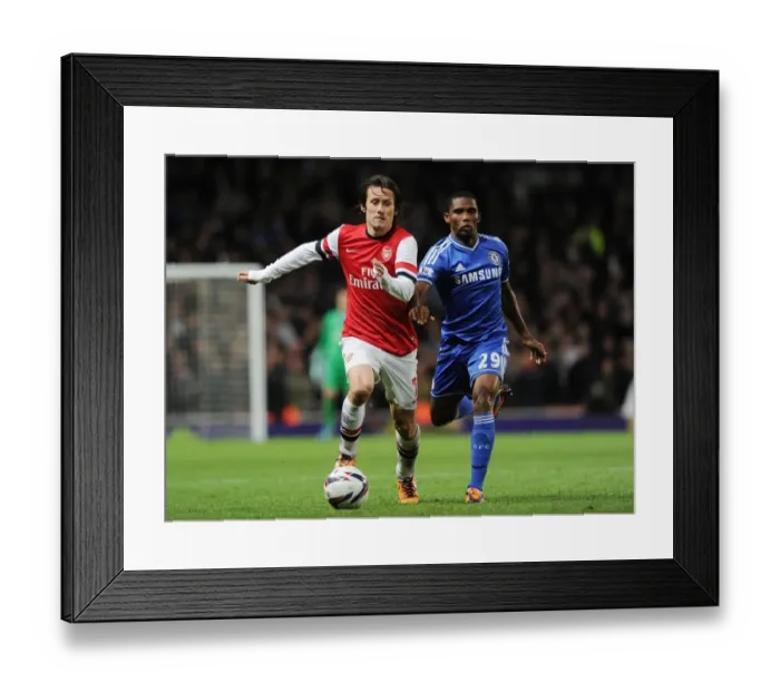 Framed Print : Rosicky's Maze: Outsmarting Eto'o in the Arsenal vs. Chelsea Capital One Cup Clash Framed Print : Rosicky's Maze: Outsmarting Eto'o in the Arsenal vs. Chelsea Capital One Cup Clash