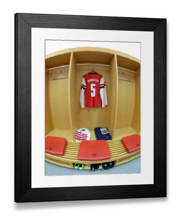 Framed Print : Thomas Vermaelen's Arsenal Changing Room: Preparing for Arsenal vs. Chelsea, Capital One Cup 2013-14 Framed Print : Thomas Vermaelen's Arsenal Changing Room: Preparing for Arsenal vs. Chelsea, Capital One Cup 2013-14