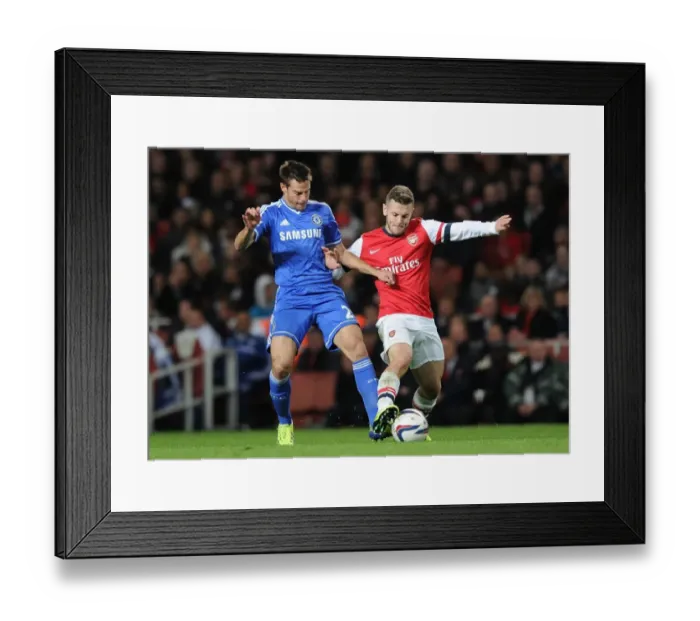 Framed Print : Battle at the Emirates: Wilshere vs Azpilicueta - Arsenal vs Chelsea's Midfield Showdown, Capital One Cup 2013-14 Framed Print : Battle at the Emirates: Wilshere vs Azpilicueta - Arsenal vs Chelsea's Midfield Showdown, Capital One Cup 2013-14
