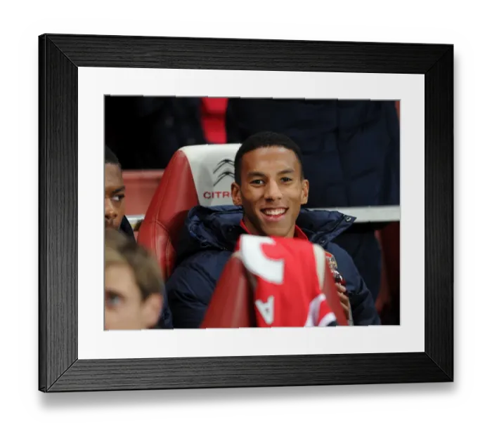 Framed Print : Isaac Hayden's Focus: Arsenal's Victory Against Liverpool, Emirates Stadium, 2013-14