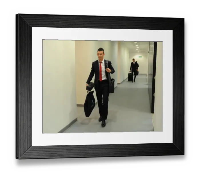 Framed Print : Arsenal vs Liverpool: Laurent Koscielny's Intense Focus Before the Clash (2013-14) Framed Print : Arsenal vs Liverpool: Laurent Koscielny's Intense Focus Before the Clash (2013-14)