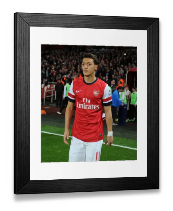 Framed Print : Mesut Ozil: Arsenal vs. Liverpool, Premier League Showdown (2013-14)