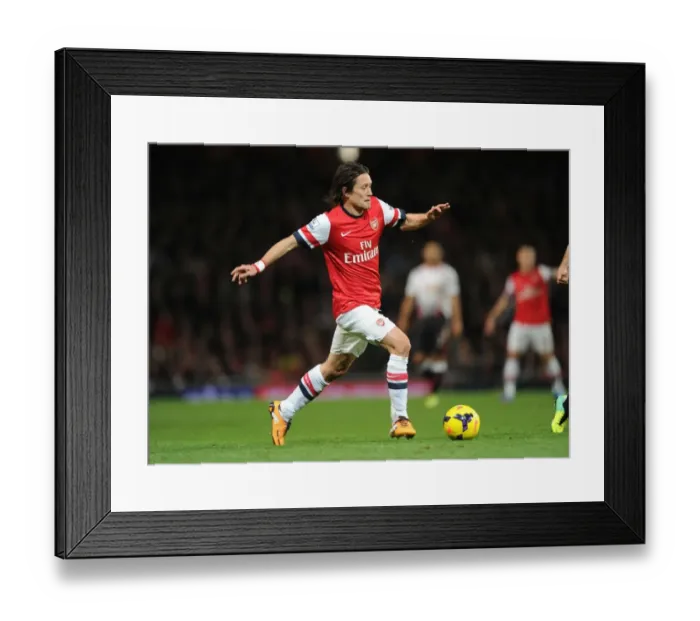 Framed Print : Arsenal vs Liverpool: Rosicky in Action at the Emirates Stadium (2013-14) Framed Print : Arsenal vs Liverpool: Rosicky in Action at the Emirates Stadium (2013-14)