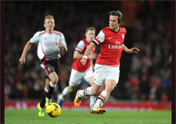 Tomas Rosicky (Arsenal). Arsenal 2: 0 Liverpool. Barclays Premier League. Emirates Stadium, 2  /  11  /  13