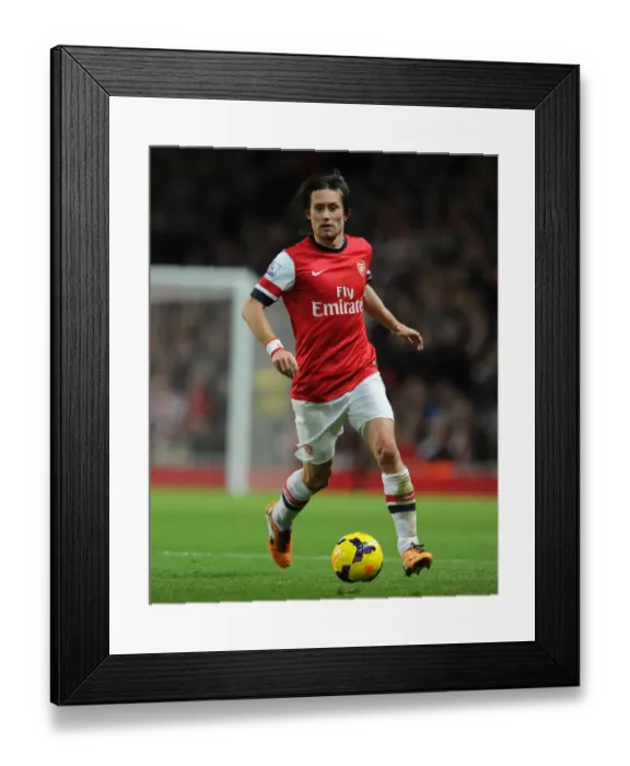 Framed Print : Tomas Rosicky's Game-Winning Goal: Arsenal 2-0 Liverpool, Premier League 2013-14