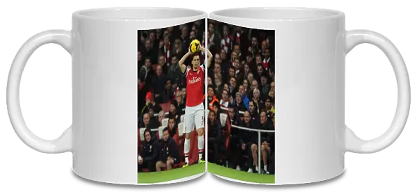 Thomas Vermaelen (Arsenal). Arsenal 2: 0 Liverpool. Barclays Premier League. Emirates Stadium