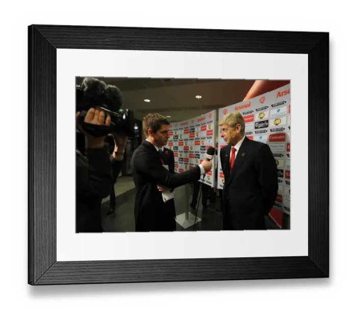 Framed Print : Arsene Wenger: Arsenal Manager Ahead of Arsenal vs Liverpool (2013-14) Framed Print : Arsene Wenger: Arsenal Manager Ahead of Arsenal vs Liverpool (2013-14)