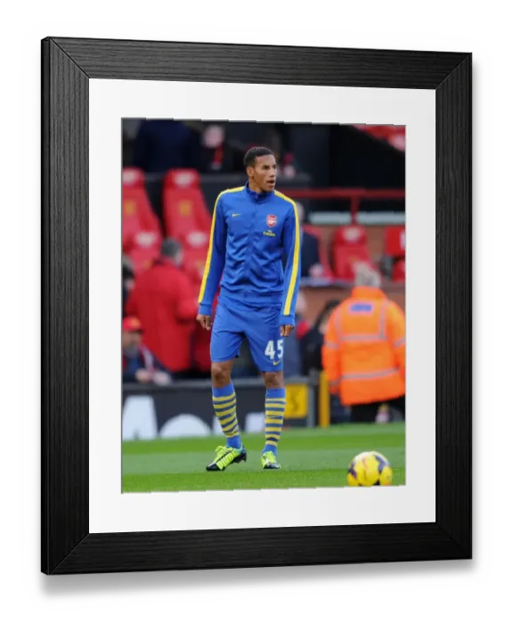 Framed Print : Isaac Hayden: Arsenal's Defensive Wall at Old Trafford (Manchester United vs Arsenal, 2013-14)