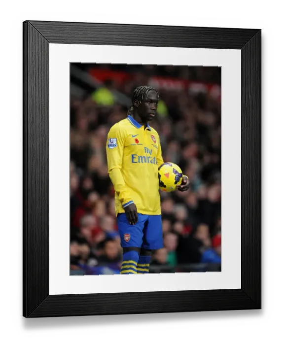 Framed Print : Bacary Sagna in Action: Arsenal vs. Manchester United, Premier League 2013-14