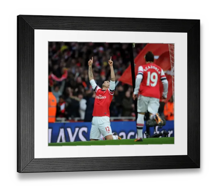 Framed Print : Thrilling Celebration: Olivier Giroud Scores the Winning Goal for Arsenal Against Southampton, Premier League 2013-14 Framed Print : Thrilling Celebration: Olivier Giroud Scores the Winning Goal for Arsenal Against Southampton, Premier League 2013-14