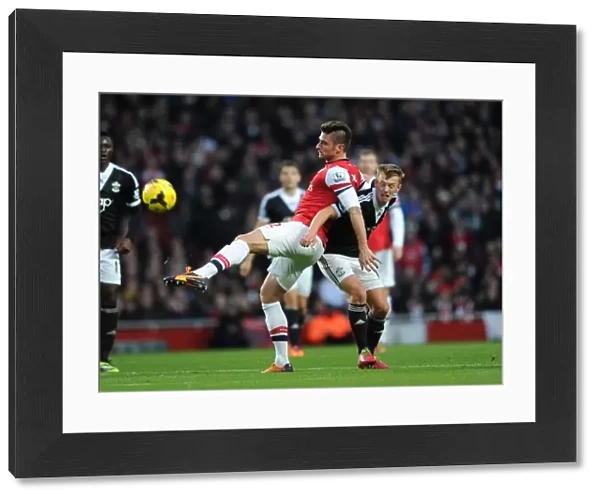 Olivier Giroud (Arsenal) James Ward-Prowse (Southampton). Arsenal 2: 0 Southampton