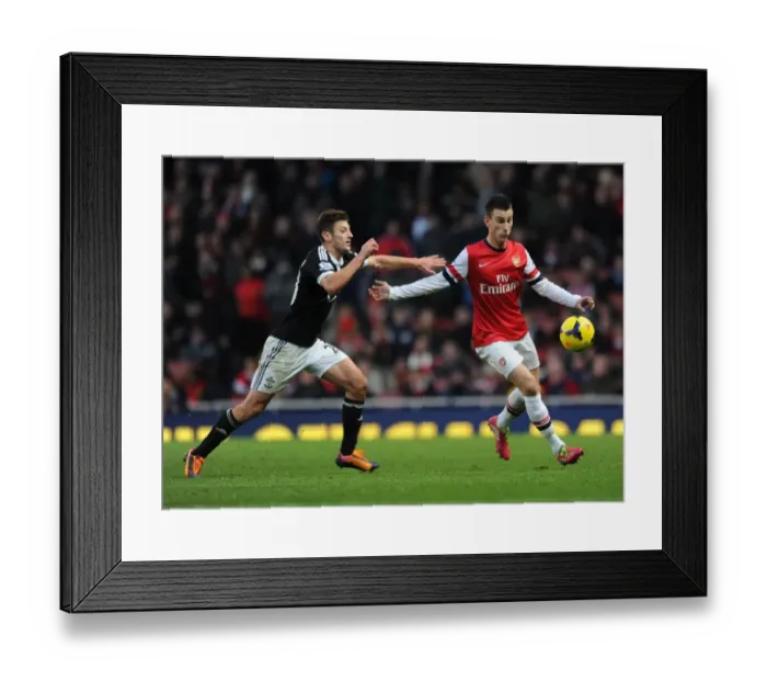 Framed Print : Arsenal vs Southampton: Koscielny Faces Off Against Lallana Framed Print : Arsenal vs Southampton: Koscielny Faces Off Against Lallana
