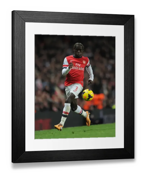 Framed Print : Bacary Sagna (Arsenal). Arsenal 2: 0 Southampton. Barclays Premier League. Emirates Stadium