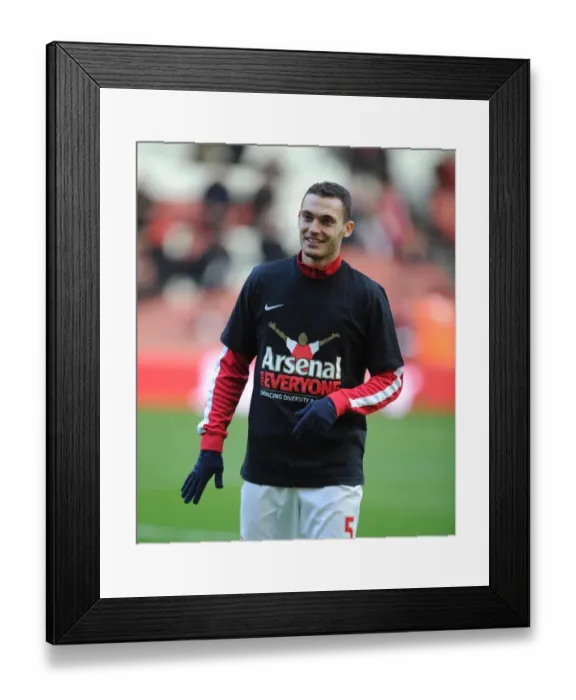 Framed Print : Thomas Vermaelen Celebrates Arsenal's 2-0 Win Over Southampton in Arsenal for Everyone Shirt, Barclays Premier League, Emirates Stadium (November 23, 2013) Framed Print : Thomas Vermaelen Celebrates Arsenal's 2-0 Win Over Southampton in Arsenal for Everyone Shirt, Barclays Premier League, Emirates Stadium (November 23, 2013)