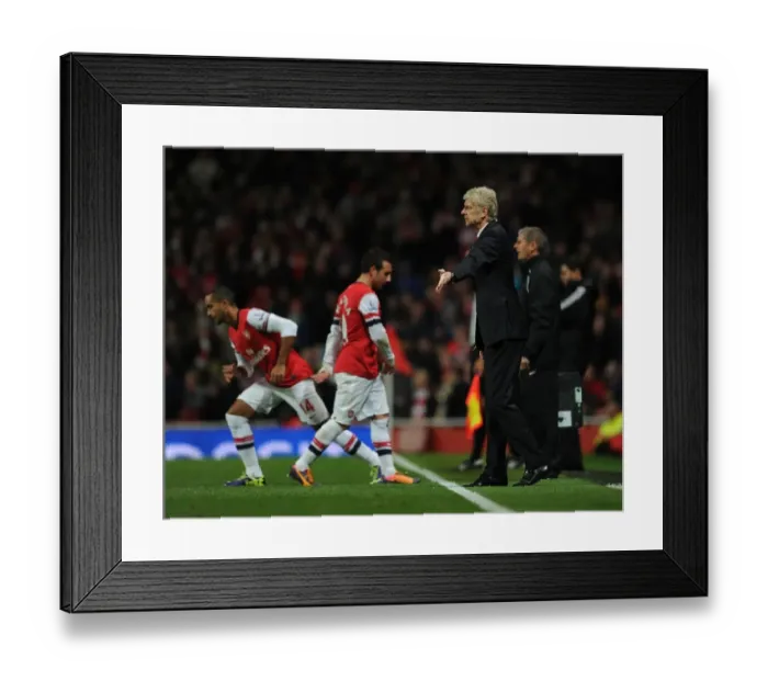 Framed Print : Arsene Wenger Leads Arsenal Against Southampton in Premier League (2013-14) Framed Print : Arsene Wenger Leads Arsenal Against Southampton in Premier League (2013-14)
