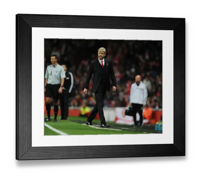 Framed Print : Arsene Wenger Leads Arsenal in the Premier League Clash Against Southampton (2013-14)