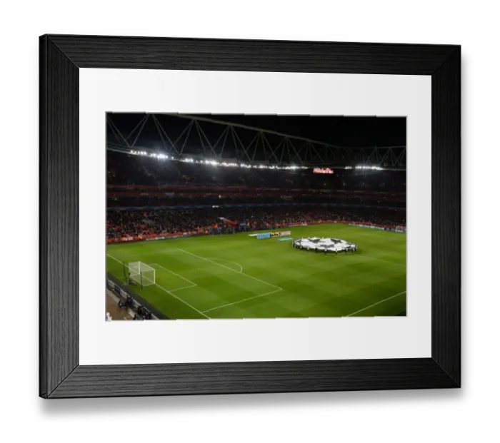 Framed Print : Arsenal's Emirates Stadium: Readying for Marseille in the UEFA Champions League Framed Print : Arsenal's Emirates Stadium: Readying for Marseille in the UEFA Champions League