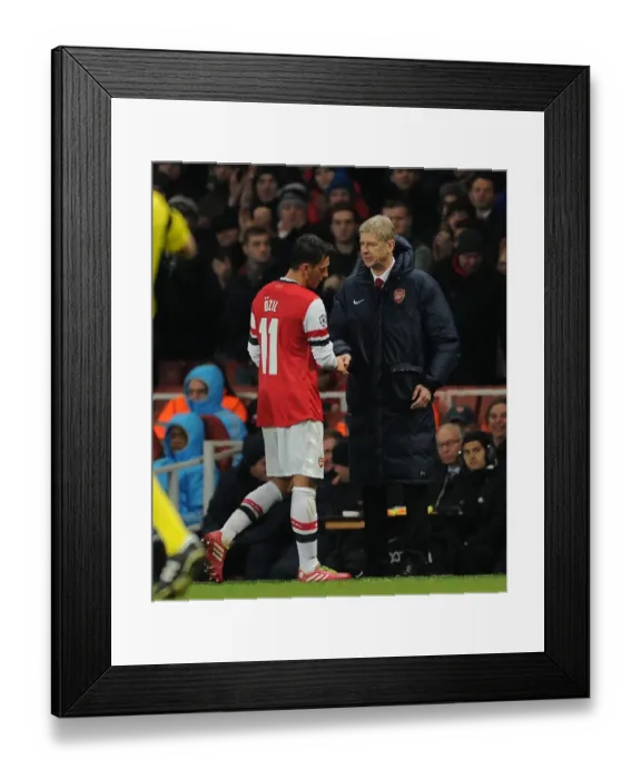 Framed Print : Mesut Ozil Bids Farewell to Arsene Wenger: A Historic Moment at the Emirates, 2013-14 UEFA Champions League (Arsenal vs Marseille) Framed Print : Mesut Ozil Bids Farewell to Arsene Wenger: A Historic Moment at the Emirates, 2013-14 UEFA Champions League (Arsenal vs Marseille)