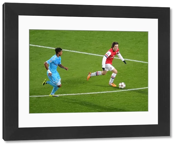 Tomas Rosicky (Arsenal) Mario Lemina (Marseille). Arsenal 2: 0 Olympic Marseille