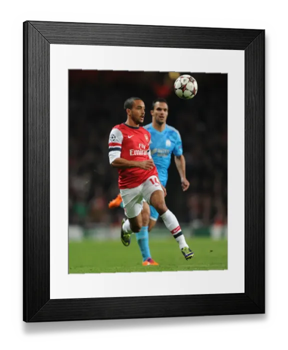 Framed Print : Theo Walcott in Action: Arsenal vs. Olympique de Marseille, UEFA Champions League (2013) Framed Print : Theo Walcott in Action: Arsenal vs. Olympique de Marseille, UEFA Champions League (2013)