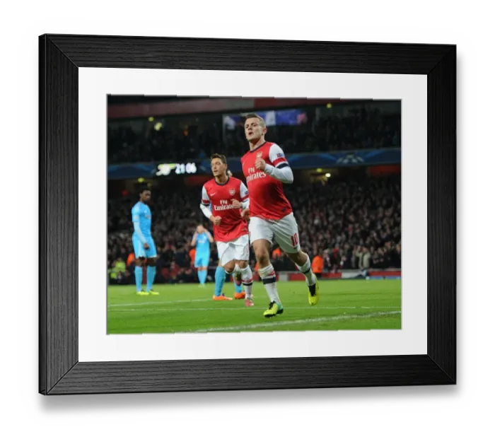 Framed Print : Jack Wilshere's Brilliant Brace: Arsenal's Victory Over Marseille in the Champions League, 2013 Framed Print : Jack Wilshere's Brilliant Brace: Arsenal's Victory Over Marseille in the Champions League, 2013