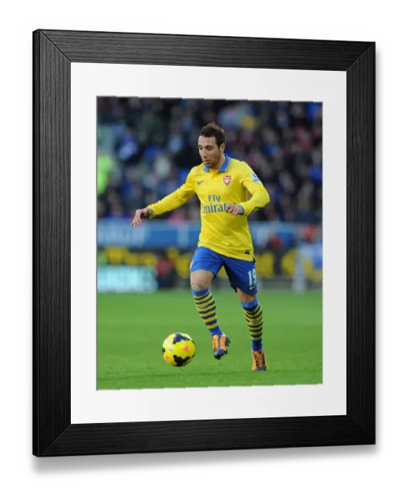 Framed Print : Santi Cazorla (Arsenal). Cardiff City 0: 3 Arsenal. Barclays Premier League. Cardiff City Stadium Framed Print : Santi Cazorla (Arsenal). Cardiff City 0: 3 Arsenal. Barclays Premier League. Cardiff City Stadium